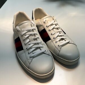 Gucci Men’s GG Stripe Tennis Sneakers